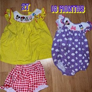 Disney smocked outfits